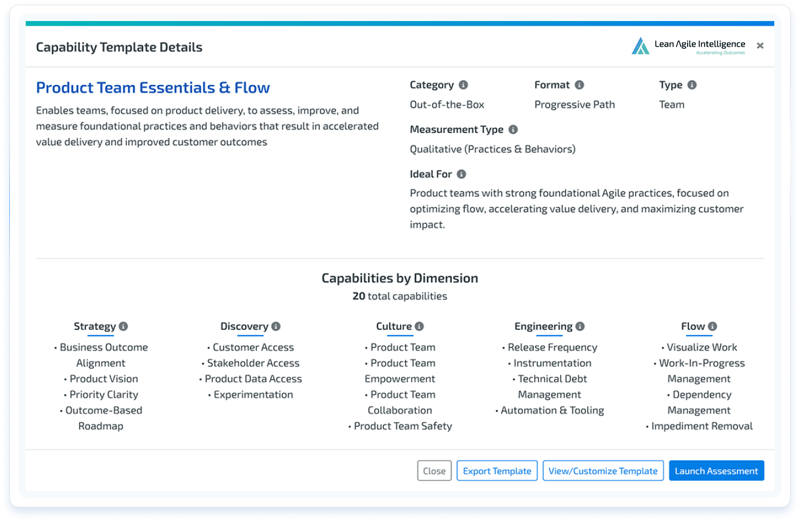 Product Operating Model Template Details